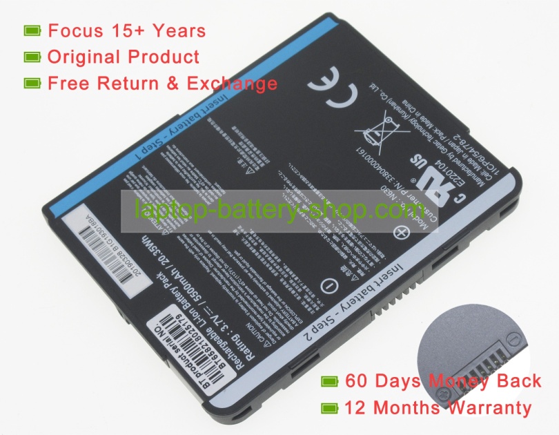 Mitac 1ICP6/54/78-2, N630 3.7V 5500mAh original batteries - Click Image to Close