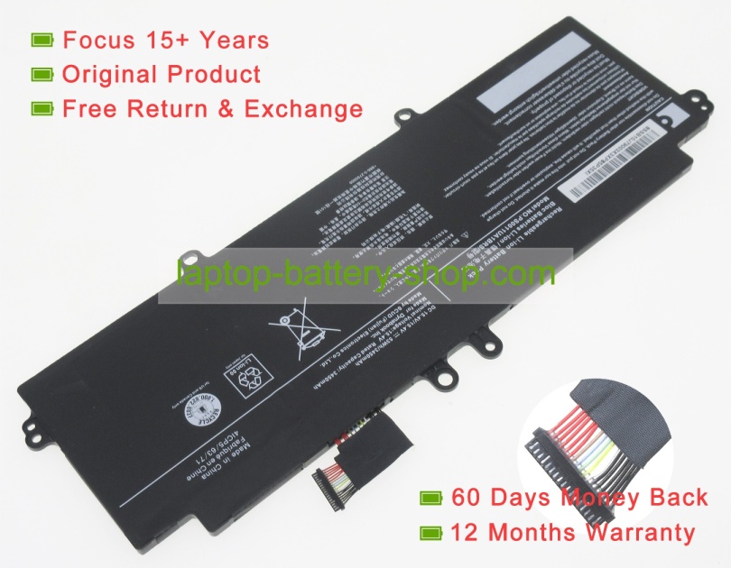 Dynabook PS0011UA1BRS 15.4V 3450mAh original batteries - Click Image to Close