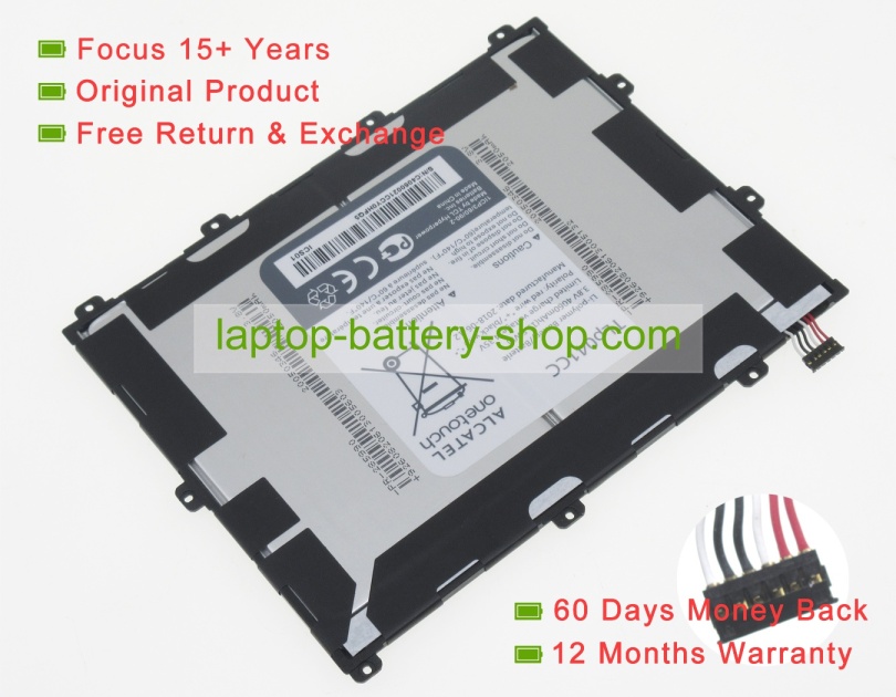 Other TLP041CC, 1ICP3/60/90-2 3.8V 4060mAh original batteries - Click Image to Close