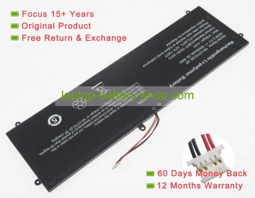 Jumper NV-4774126-2S 3.7V 8000mAh original batteries - Click Image to Close