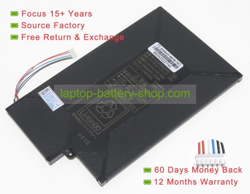 Panasonic BJ-LA20003AB 7.4V 2920mAh original batteries - Click Image to Close