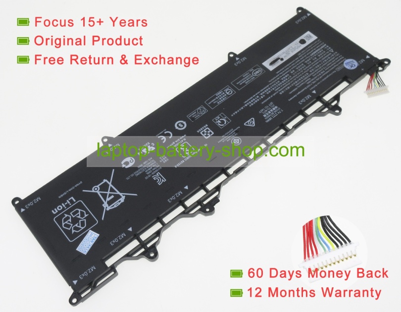 Hp L71760-005, HSTNN-DB9L 7.7V 4688mAh original batteries - Click Image to Close