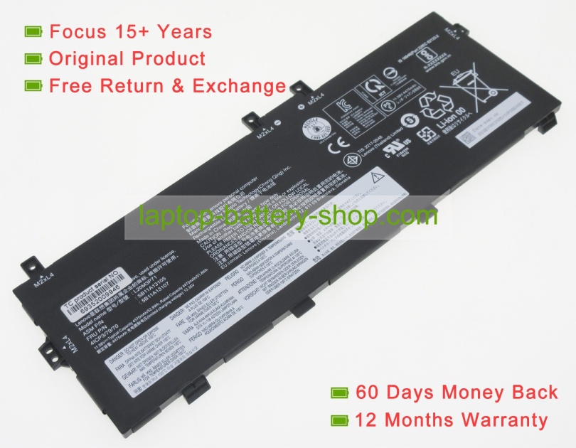 Lenovo L20M3P71, L20C3P71 11.58V 4570mAh original batteries - Click Image to Close