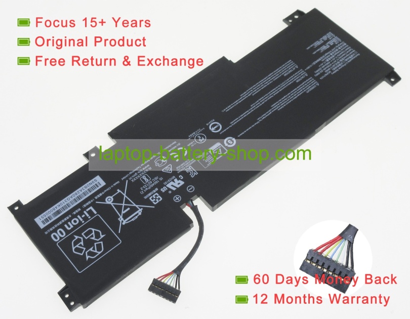 Msi BTY-M492, 3ICP6/71/74 11.4V 4700mAh original batteries - Click Image to Close