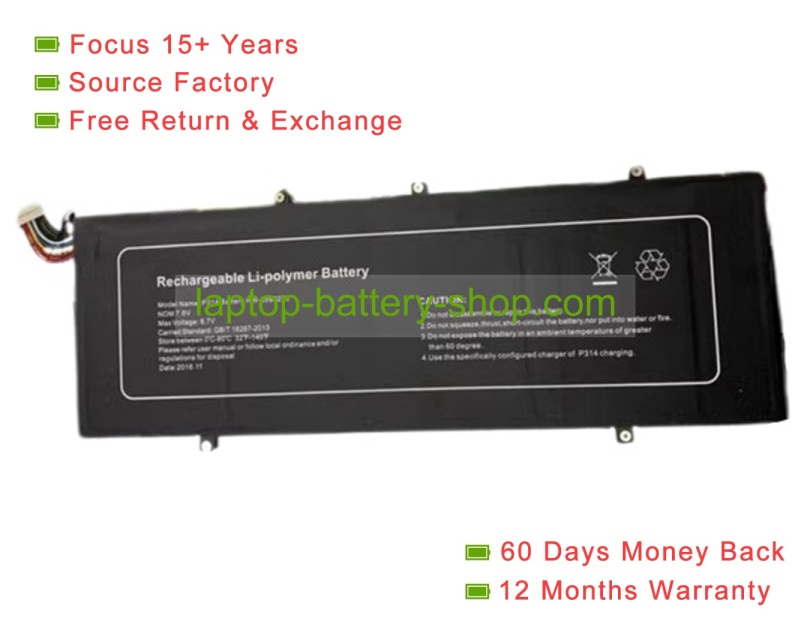Other P314 7.6V 5000mAh replacement batteries - Click Image to Close
