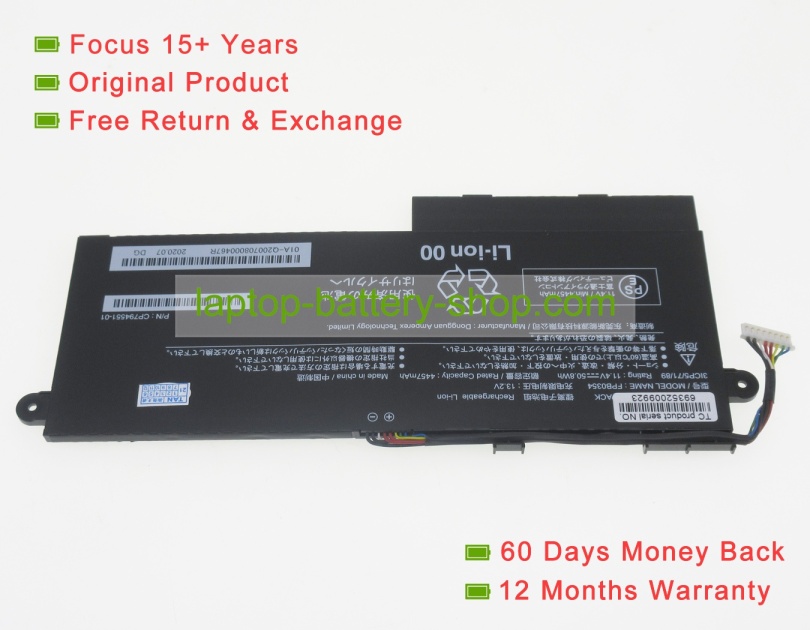 Fujitsu FPB0354, FPCBP579 11.4V 4457mAh original batteries - Click Image to Close