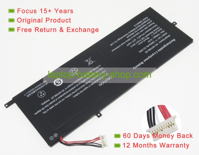 Rtdpart NV-357095-2S 7.4V 3000mAh original batteries - Click Image to Close