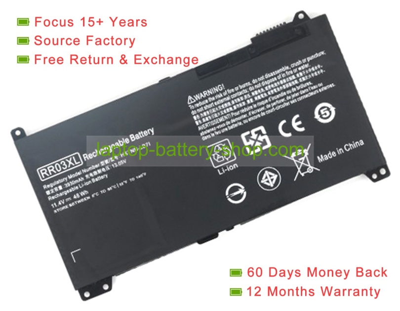 Hp RR03XL, 851610-850 11.4V 4210mAh replacement batteries - Click Image to Close