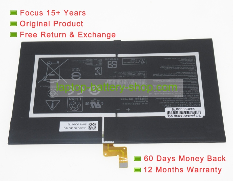 Asus C12N2016, 0B200-03980100 3.85V 7180mAh original batteries - Click Image to Close