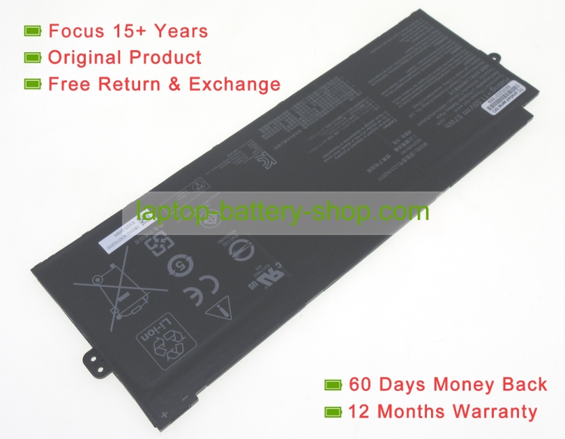 Asus 0B200-03860000, C31N2011 11.55V 4900mAh original batteries - Click Image to Close