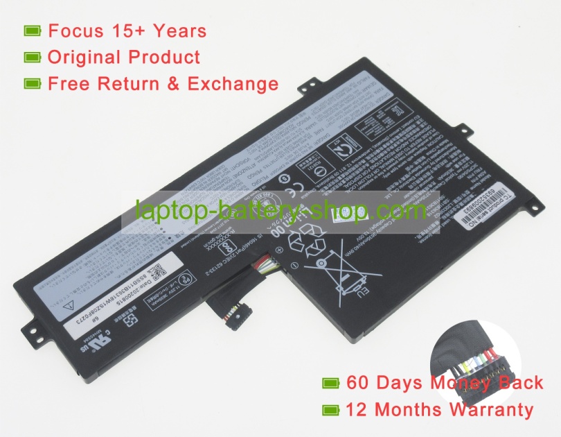 Lenovo L20M3PG2, L20D3PG2 11.25V 3735mAh original batteries - Click Image to Close
