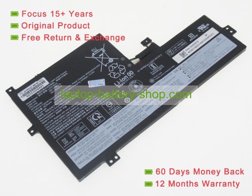 Lenovo L20M3PG2, L20D3PG2 11.25V 3735mAh original batteries - Click Image to Close