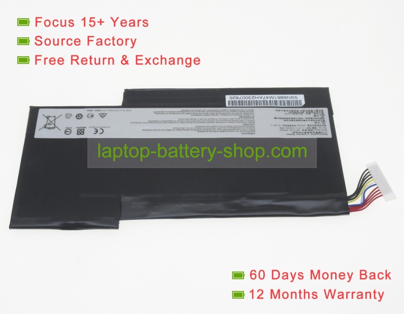 Evga B010-00-000004 11.4V 5200mAh replacement batteries - Click Image to Close