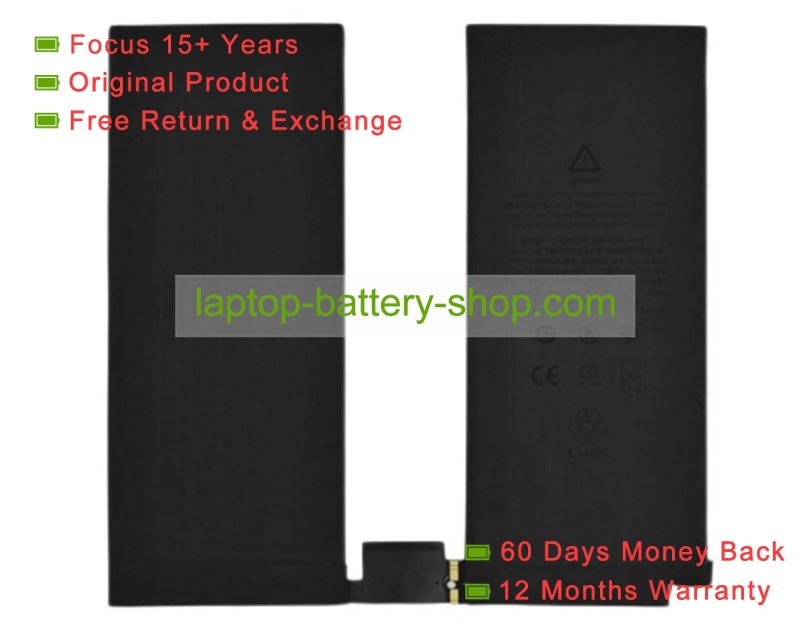 Apple A2014, A1876 3.76V 9720mAh original batteries - Click Image to Close