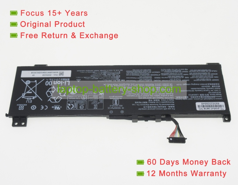 Lenovo L20M3PC2, L20C3PC2 11.52V 3910mAh original batteries - Click Image to Close