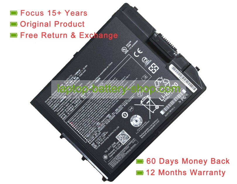 Panasonic FZ-VZSU1TU, CF-VZSU1TU 11.4V 4360mAh original batteries - Click Image to Close