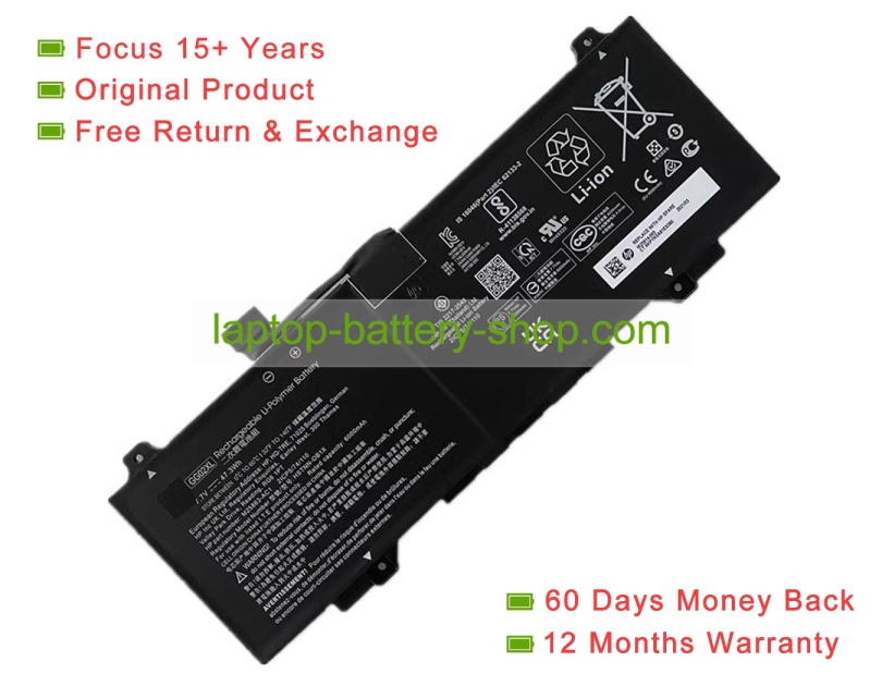 Hp M25914-005, HSTNN-OB1X 7.7V 6000mAh original batteries - Click Image to Close