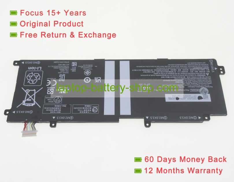 Hp HSTNN-DB9E, MC02XL 7.7V 5950mAh original batteries - Click Image to Close