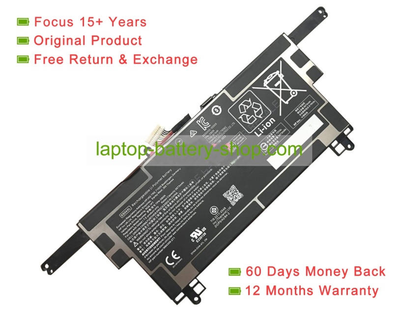 Hp SS04XL, M64309-271 7.72V 5673mAh original batteries - Click Image to Close