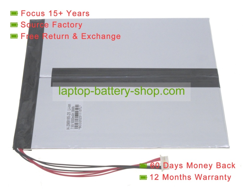 Chuwi 2969G5, 2ICP3/70/165 7.6V 5000mAh replacement batteries - Click Image to Close