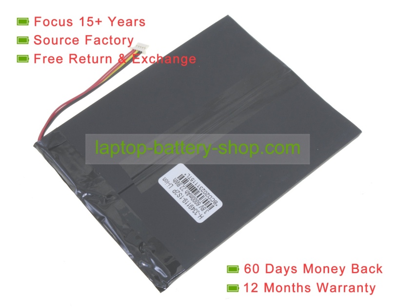 Cube pHDC80X, 3449119-1S2P 3.8V 6000mAh replacement batteries - Click Image to Close