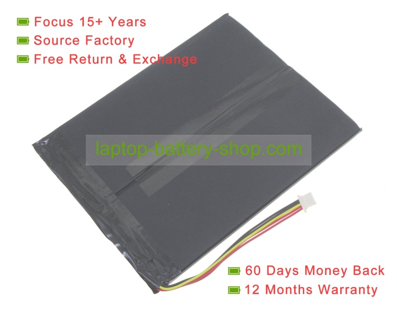 Cube pHDC80X, 3449119-1S2P 3.8V 6000mAh replacement batteries - Click Image to Close