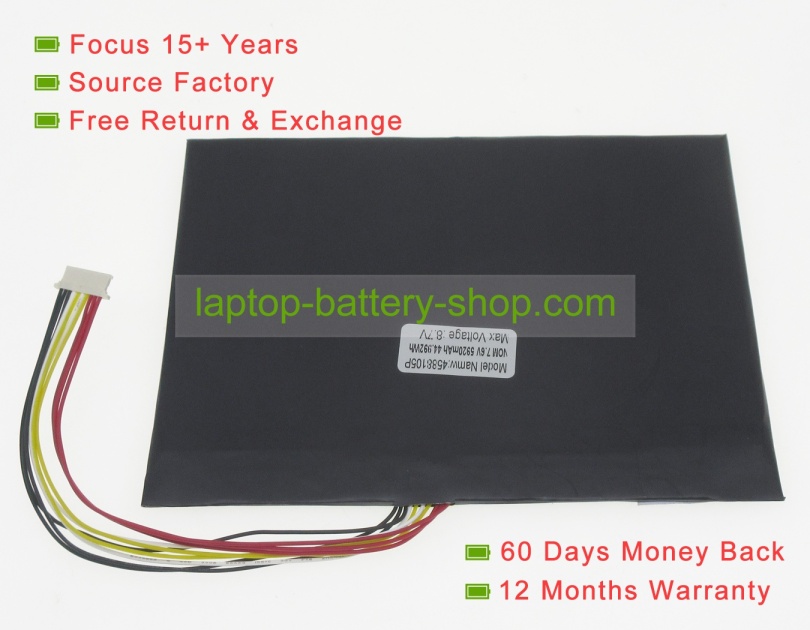 Medion 4588105 7.6V 5920mAh replacement batteries - Click Image to Close