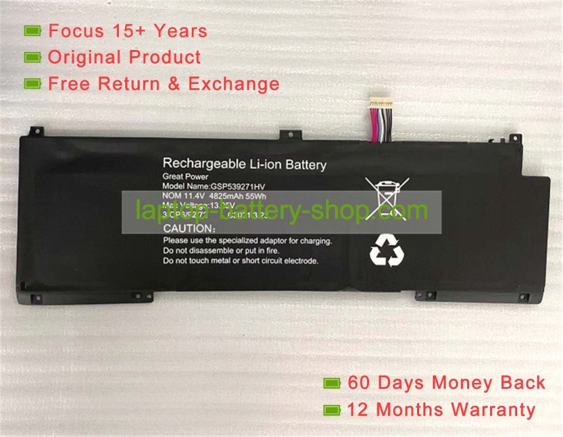 Teclast GSP539271HV 11.4V 4825mAh original batteries - Click Image to Close