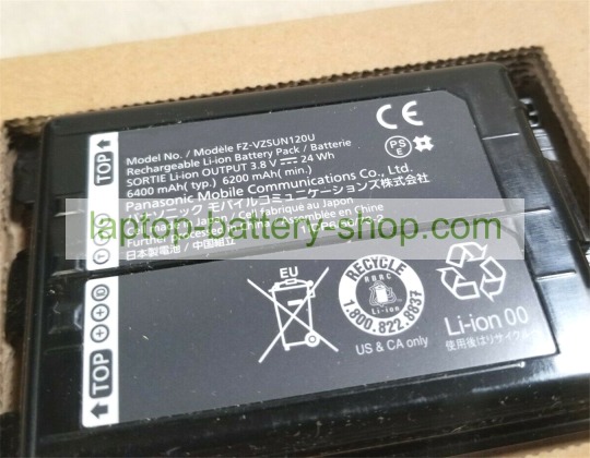 Panasonic FZ-VZSUN120U, FZ-VZSUN120W 3.8V 6400mAh original batteries - Click Image to Close