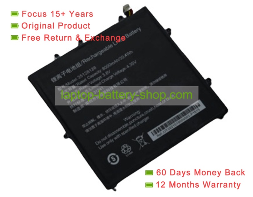 Teclast 35128126 3.8V 8000mAh original batteries - Click Image to Close