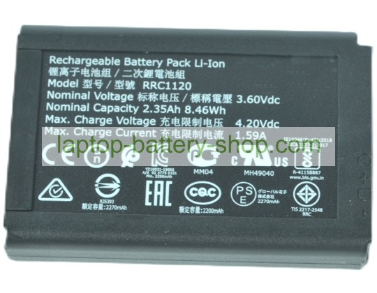 Rrc RRC1120 3.6V 2350mAh original batteries - Click Image to Close
