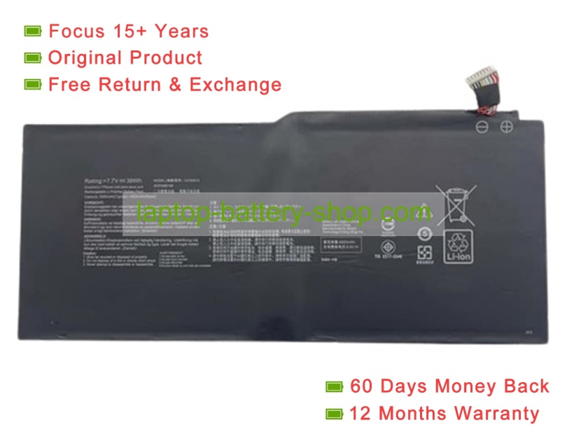 Asus C21N2012 7.7V 4920mAh original batteries - Click Image to Close