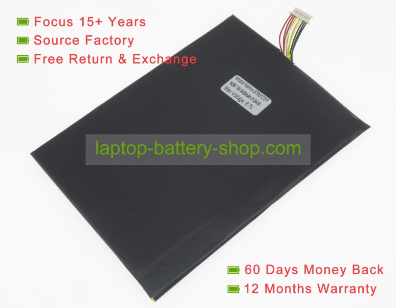 Medion 3786128, 40069239 7.6V 5400mAh replacement batteries - Click Image to Close