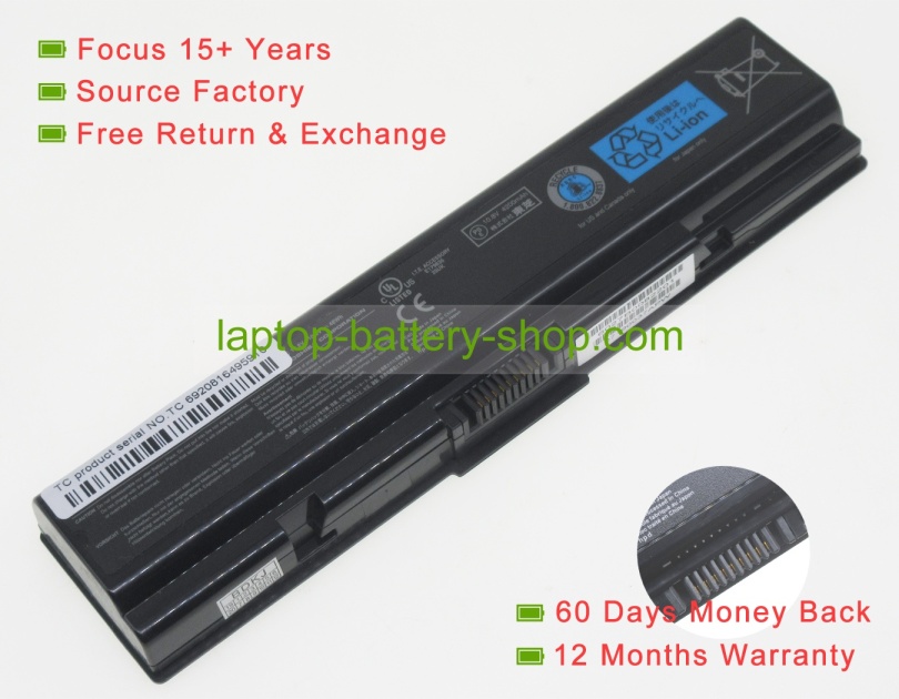 Toshiba PA3793U-1BRS, PABAS225 10.8V 4200mAh replacement batteries - Click Image to Close