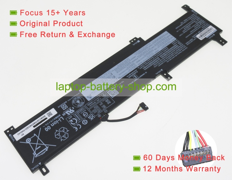 Lenovo L21D3PF0, 5B11D70895 11.25V 3635mAh original batteries - Click Image to Close