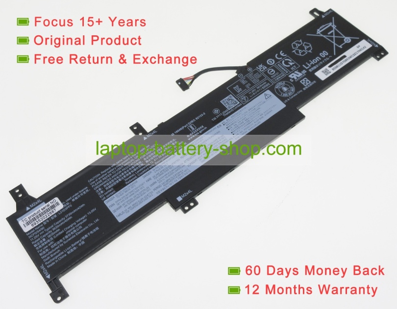 Lenovo L21D3PF0, 5B11D70895 11.25V 3635mAh original batteries - Click Image to Close