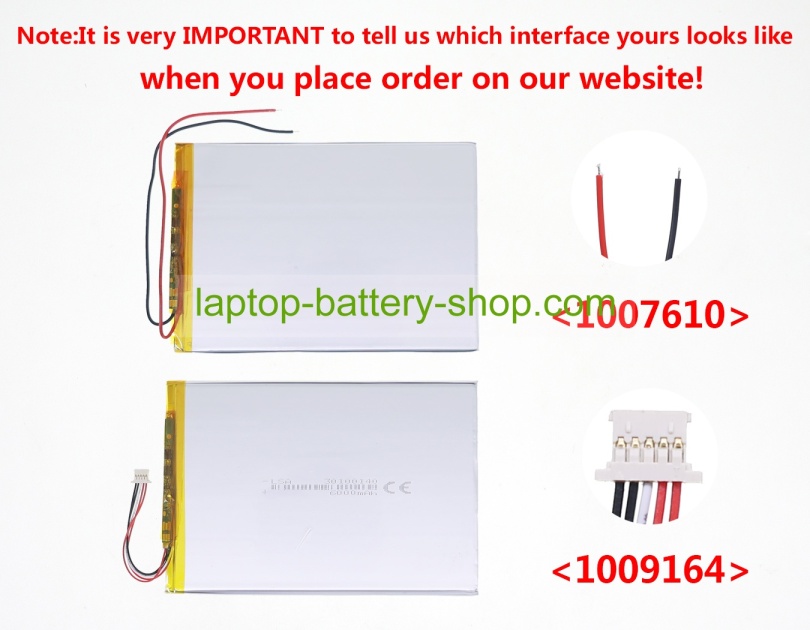 Teclast 30100140, 32100140 3.8V 6000mAh original batteries - Click Image to Close