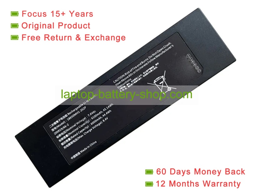 Other 18650MH1, 18650MH1-2S2P 7.4V 6100mAh original batteries - Click Image to Close