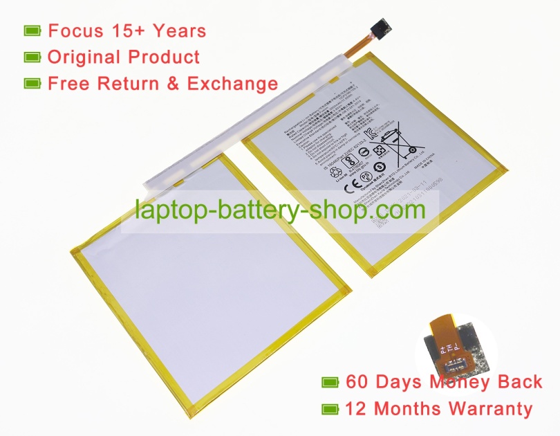 Dynabook Fusion 3.85V 3000mAh original batteries - Click Image to Close