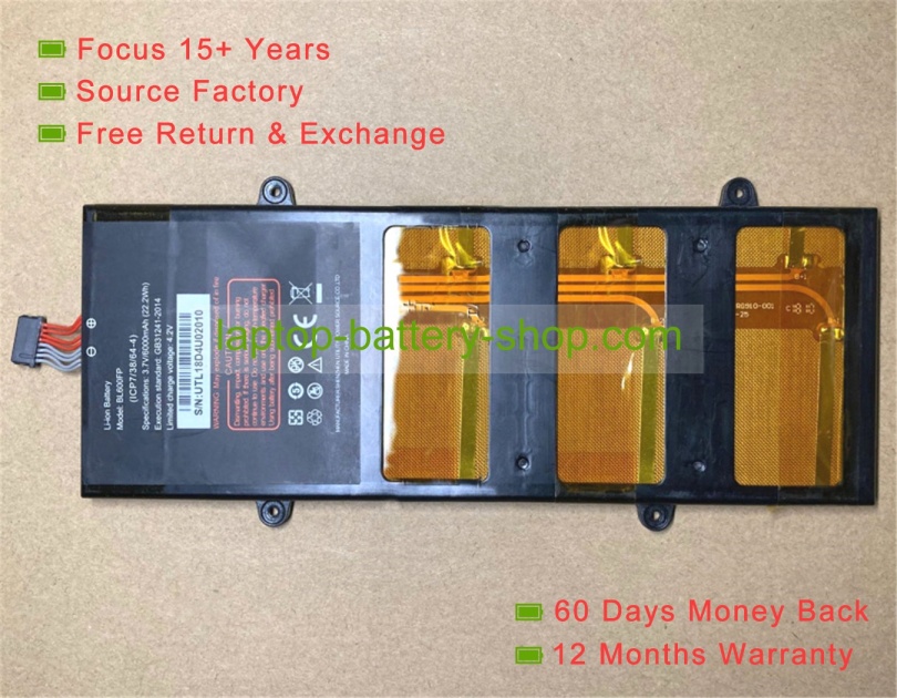 Other BL600FP 3.7V 6000mAh original batteries - Click Image to Close