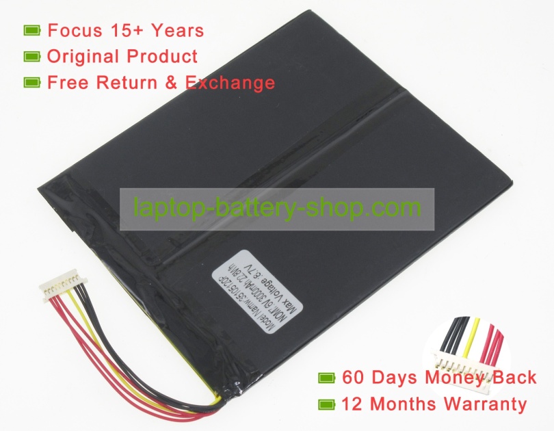 Byone ZWA11 XC, ZWA11 7.4V 4000mAh original batteries - Click Image to Close