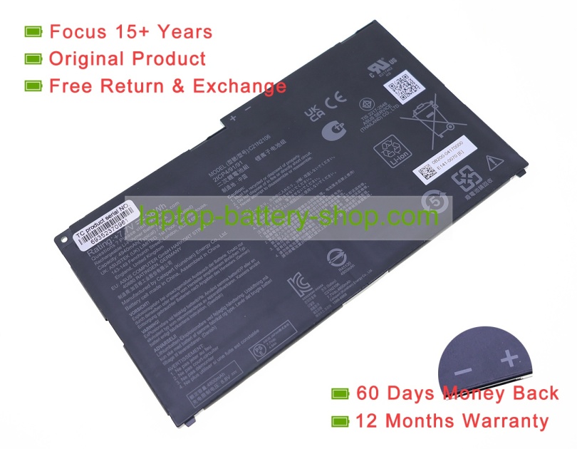 Asus C21N2106 7.7V 4940mAh original batteries - Click Image to Close