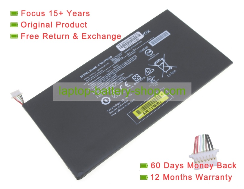 Other 97890TG200, 9789OTG200 10.8V 4270mAh original batteries - Click Image to Close