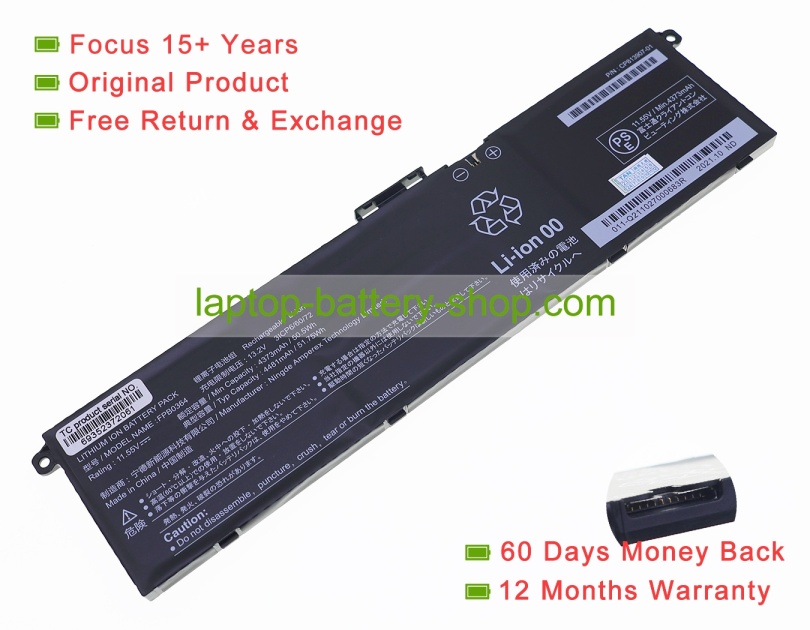 Fujitsu CP813907-01, FPB0364 11.55V 4373mAh original batteries - Click Image to Close