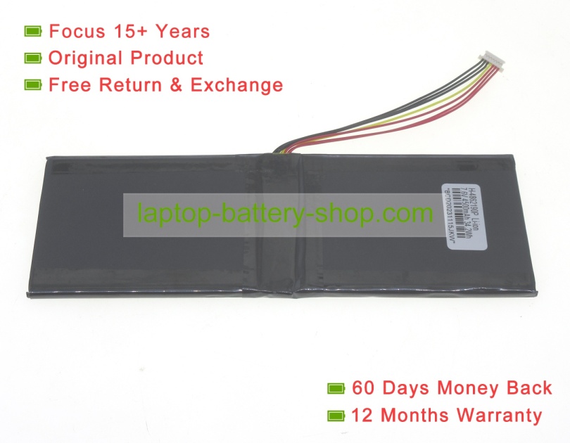 Rtdpart 4862190, JJY 4862190 7.6V 4000mAh original batteries - Click Image to Close