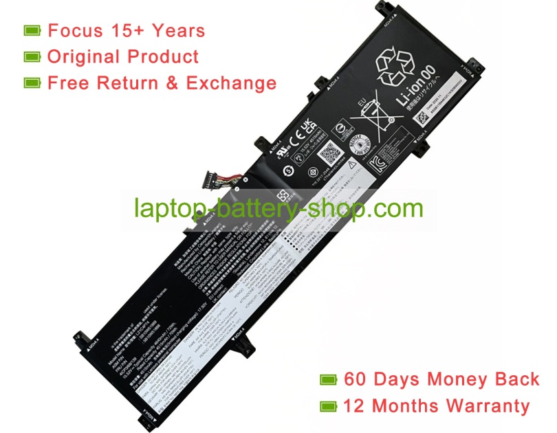 Lenovo L21D4P74, 5B10W51888 15.52V 4640mAh original batteries - Click Image to Close