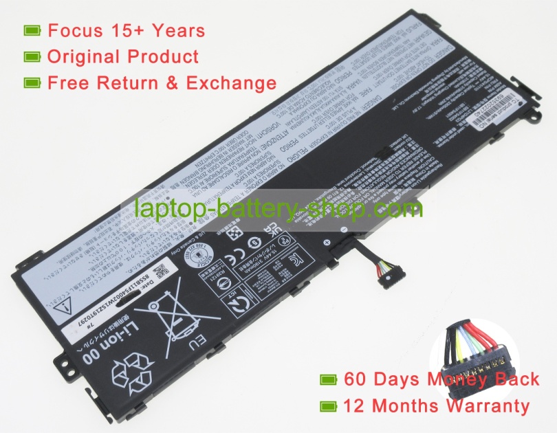 Lenovo 5B11F54001, L21D4PG3 15.44V 3305mAh original batteries - Click Image to Close