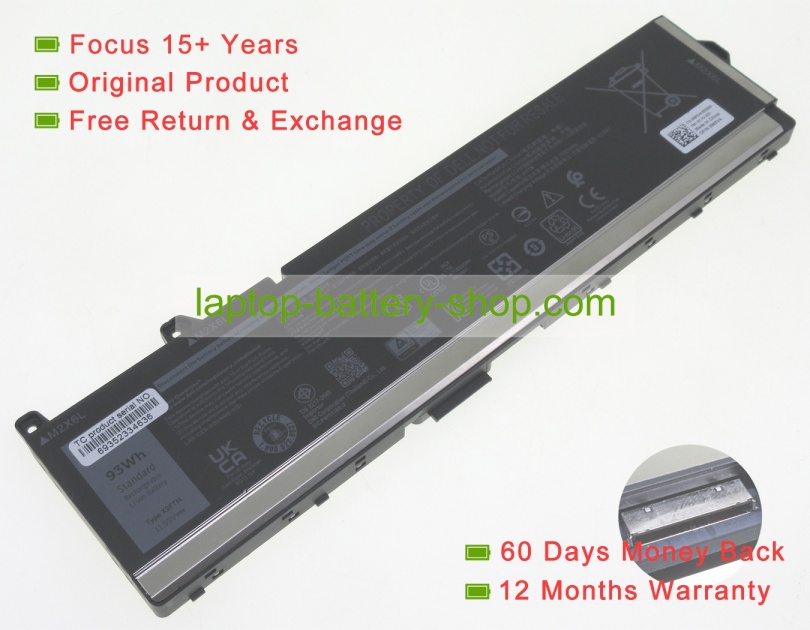 Dell 5JMD8, 965V4 11.55V 7650mAh original batteries - Click Image to Close