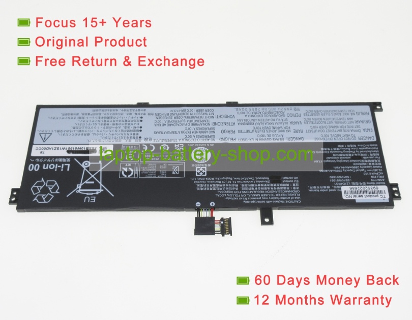 Lenovo L21D4PG1, SB11H56237 15.36V 2995mAh original batteries - Click Image to Close