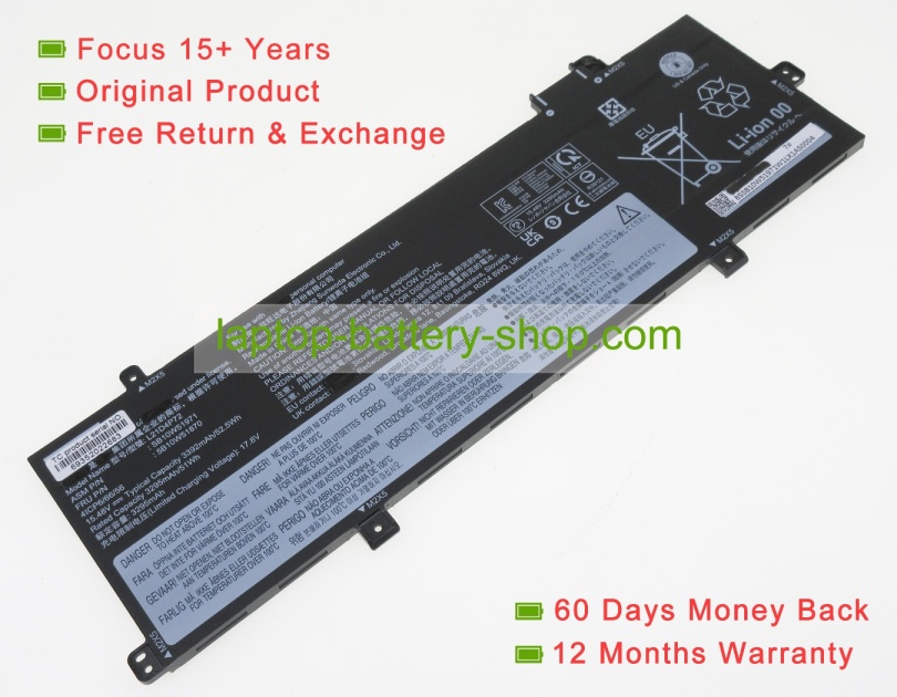 Lenovo SB10W51971, L21L4P72 15.44V 3392mAh original batteries - Click Image to Close